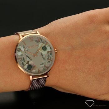 Zegarek damski Bruno Calvani BC90558 różowe złoto kwiecisty (5).jpg